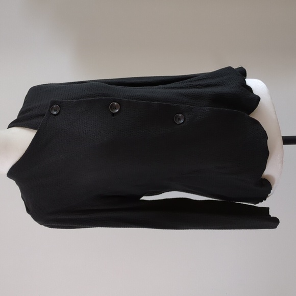 Oska Soft Black Textured Seersucker Jacket - Picture 4 of 16